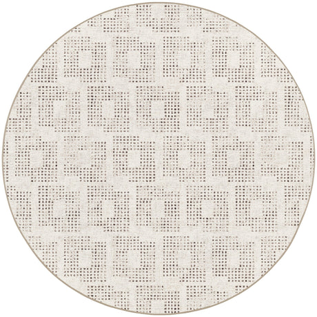 Dalyn Delano DA1 Ivory Rug round rug