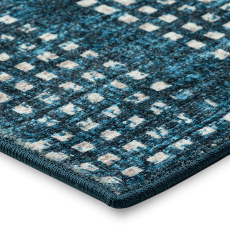 Dalyn Delano DA1 Navy Rug corner detail