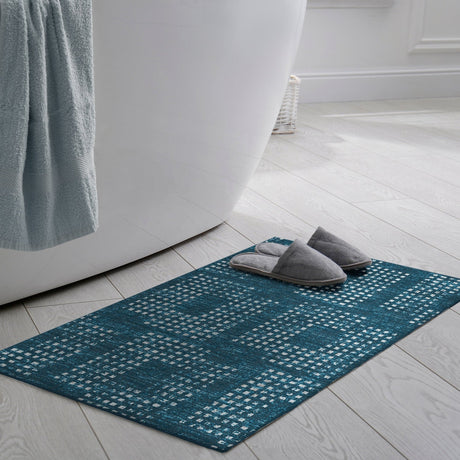 Dalyn Delano DA1 Navy Rug shown in a room