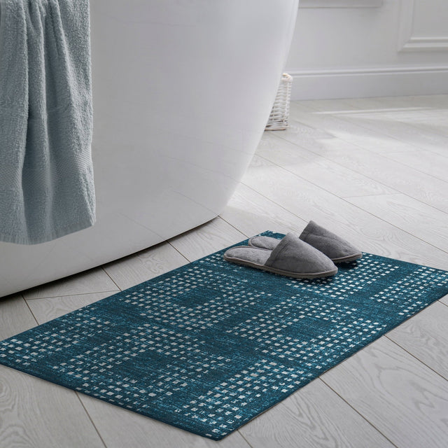 Dalyn Delano DA1 Navy Rug shown in a room
