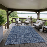 Dalyn Delano DA1 Navy Rug outdoor lifestyle image