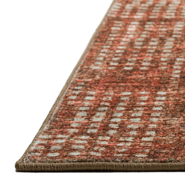 Dalyn Delano DA1 Paprika Rug finished edge detail