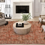 Dalyn Delano DA1 Paprika Rug shown in a room