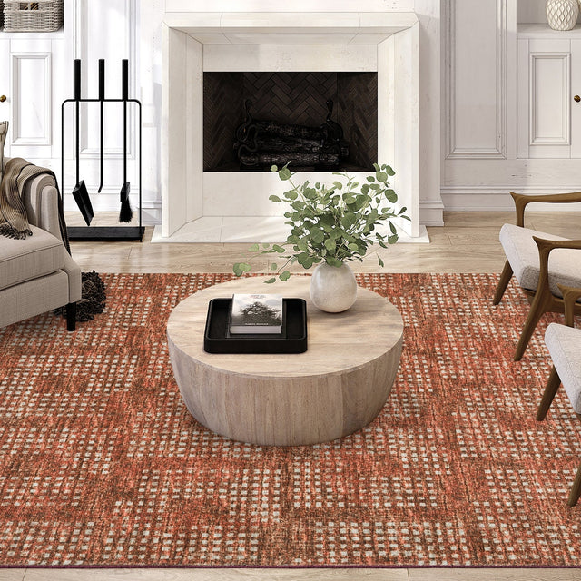 Dalyn Delano DA1 Paprika Rug shown in a room