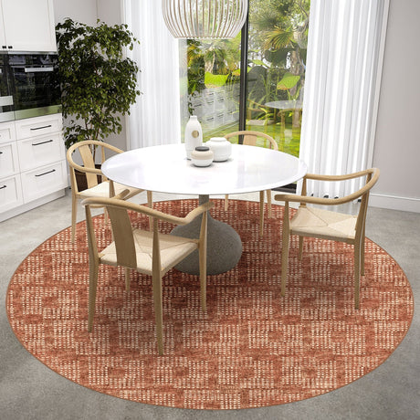 Dalyn Delano DA1 Paprika Rug shown in a room