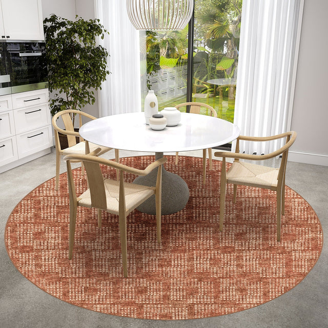 Dalyn Delano DA1 Paprika Rug shown in a room