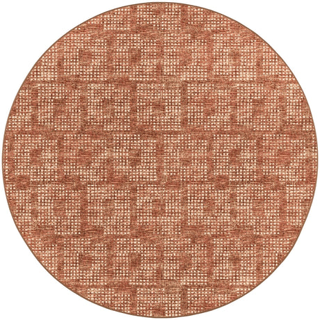 Dalyn Delano DA1 Paprika Rug round rug
