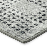 Dalyn Delano DA1 Pewter Rug corner detail