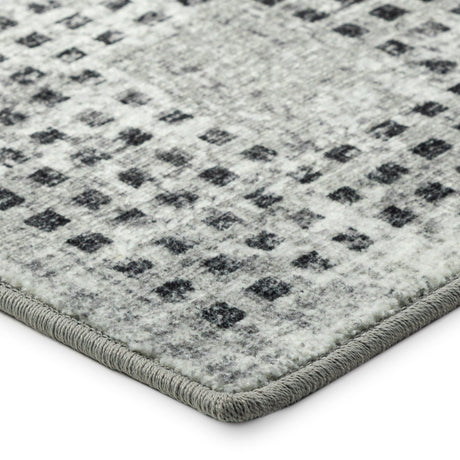 Dalyn Delano DA1 Pewter Rug corner detail