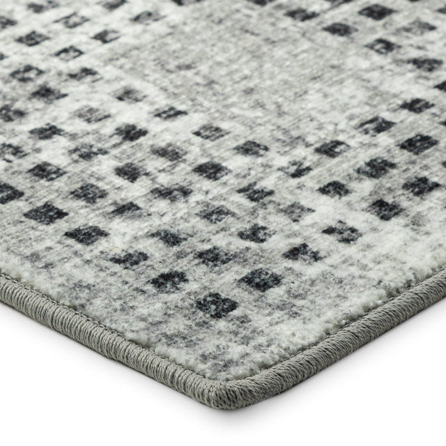 Dalyn Delano DA1 Pewter Rug corner detail