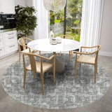 Dalyn Delano DA1 Pewter Rug shown in a room