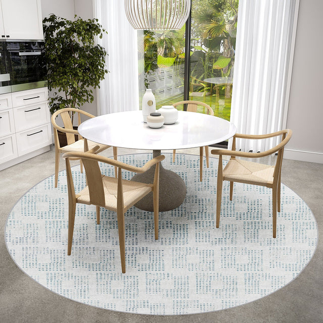Dalyn Delano DA1 Tin Rug shown in a room