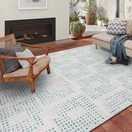 Dalyn Delano DA1 Tin Rug shown in a room