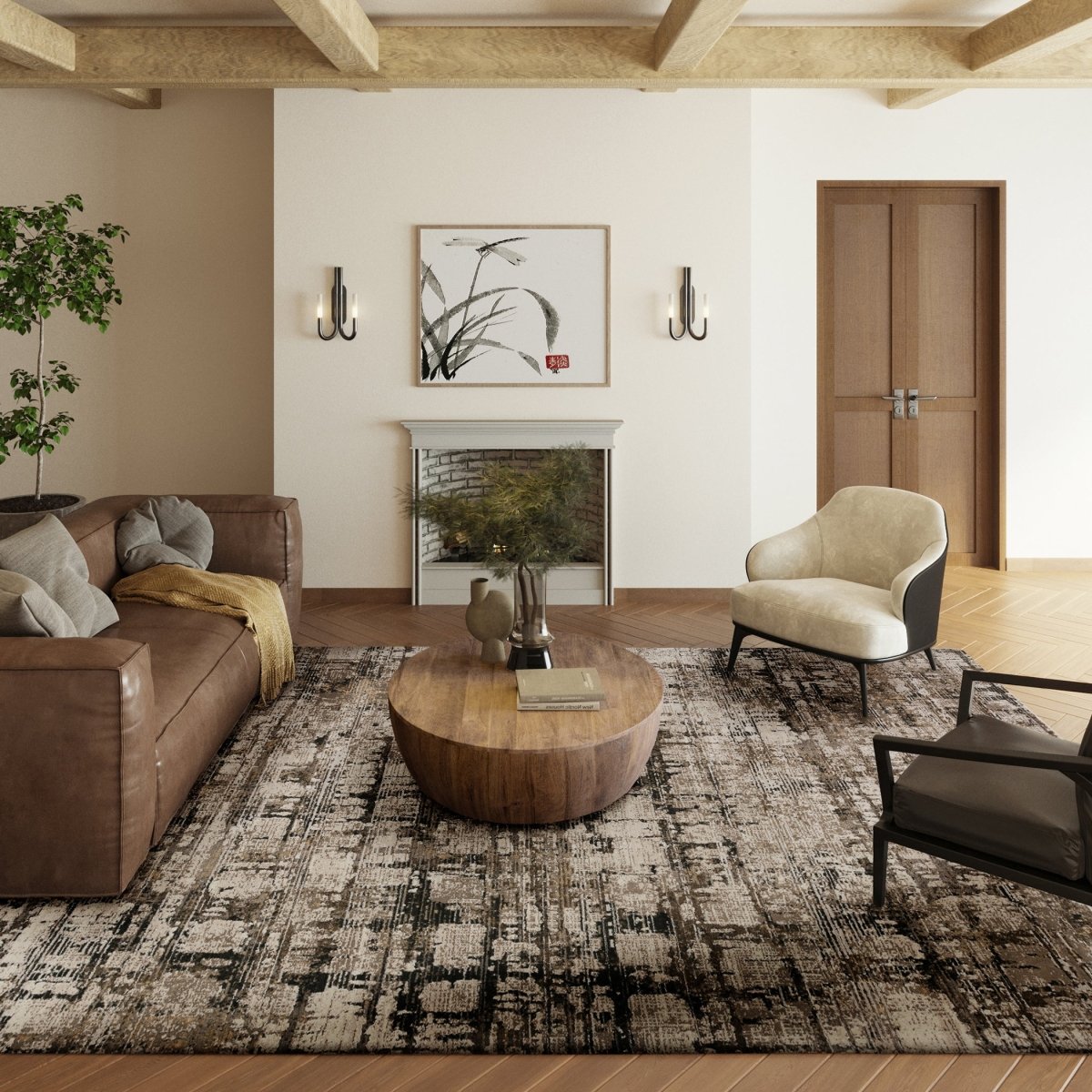 Dalyn Denizi Dz3 Putty Rug.