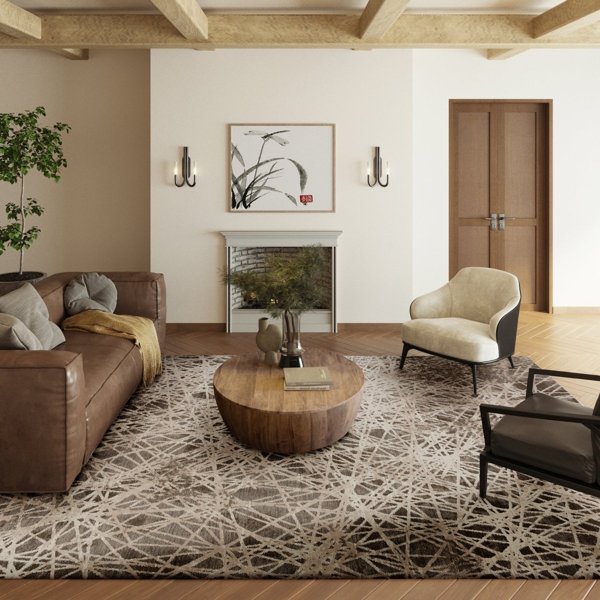 Dalyn Denizi Dz4 Taupe Rug.