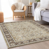 Dalyn Hatay HY1 Beige Rug shown in a room