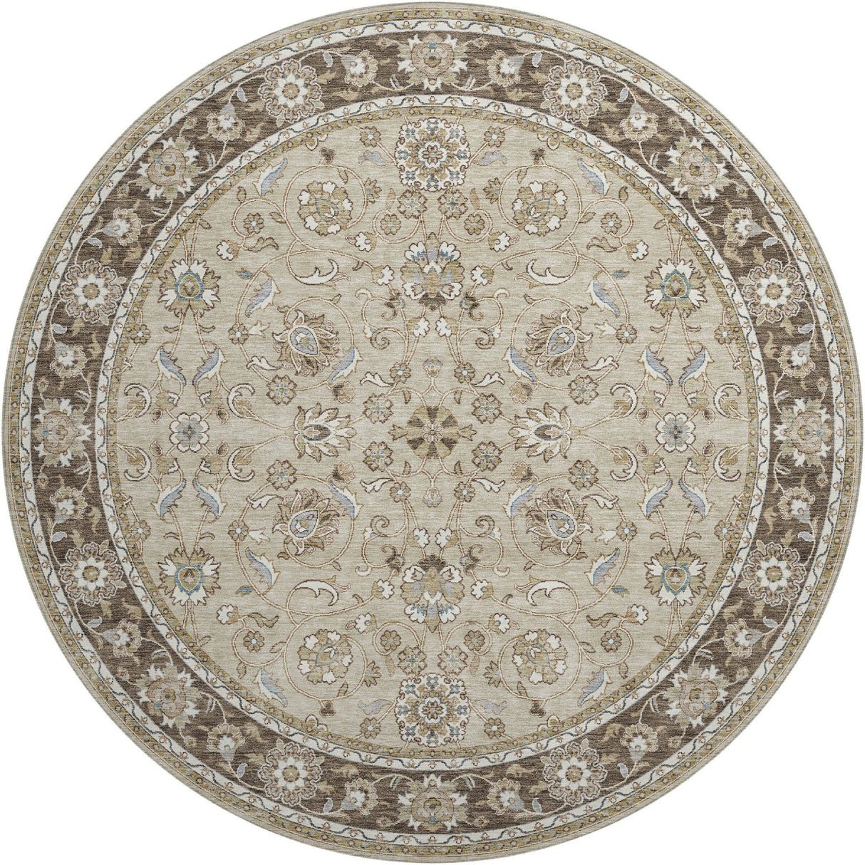 Dalyn Hatay HY1 Beige Rug round rug