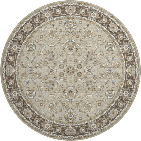 Dalyn Hatay HY1 Beige Rug round rug