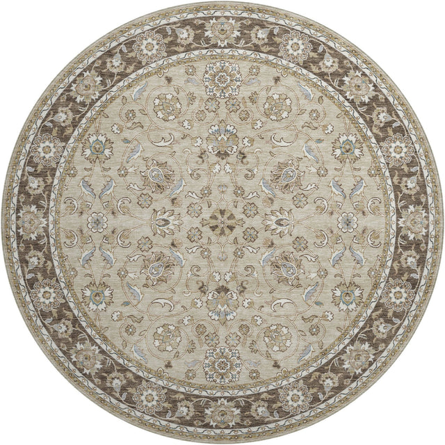 Dalyn Hatay HY1 Beige Rug round rug