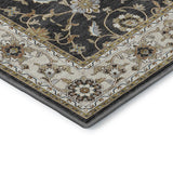 Dalyn Hatay HY1 Black Rug corner detail