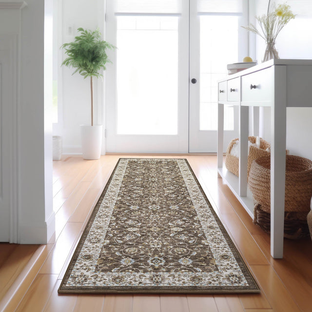 Dalyn Hatay HY1 Chocolate Rug shown in a room