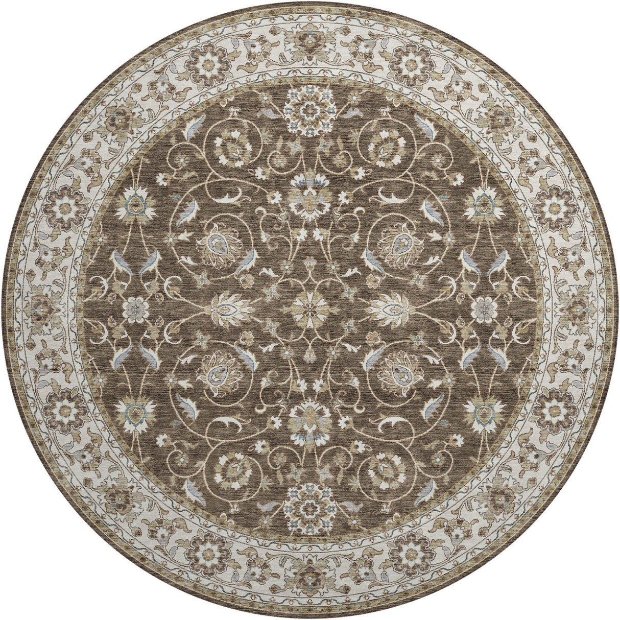 Dalyn Hatay HY1 Chocolate Rug round rug