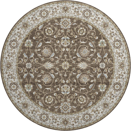Dalyn Hatay HY1 Chocolate Rug round rug