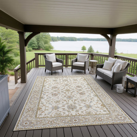 Dalyn Hatay HY1 Ivory Rug outdoor lifestyle image