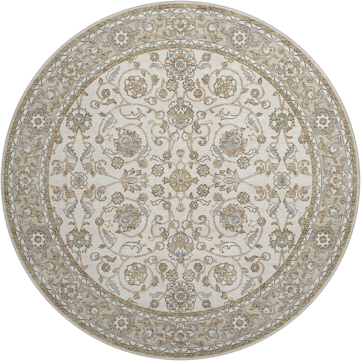 Dalyn Hatay HY1 Ivory Rug round rug