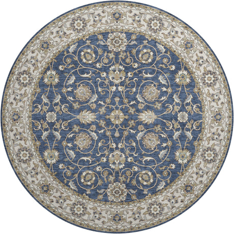 Dalyn Hatay HY1 Navy Rug round rug