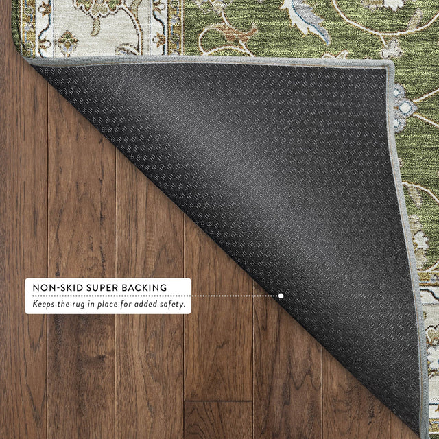 Dalyn Hatay HY1 Olive Rug backing detail
