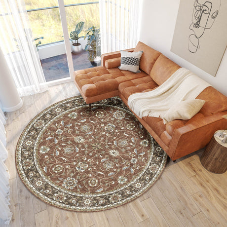 Dalyn Hatay HY1 Paprika Rug shown in a room