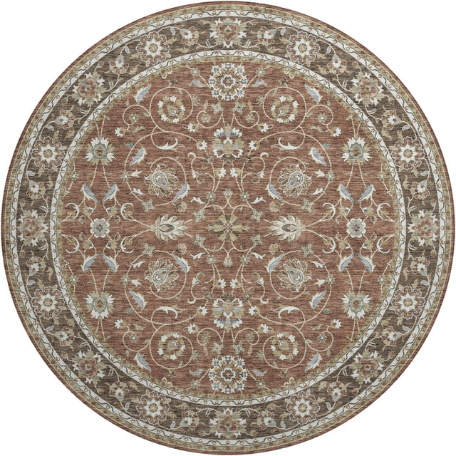 Dalyn Hatay HY1 Paprika Rug round rug
