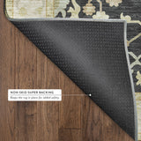 Dalyn Hatay HY2 Black Rug backing detail