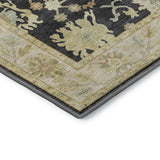 Dalyn Hatay HY2 Black Rug corner detail