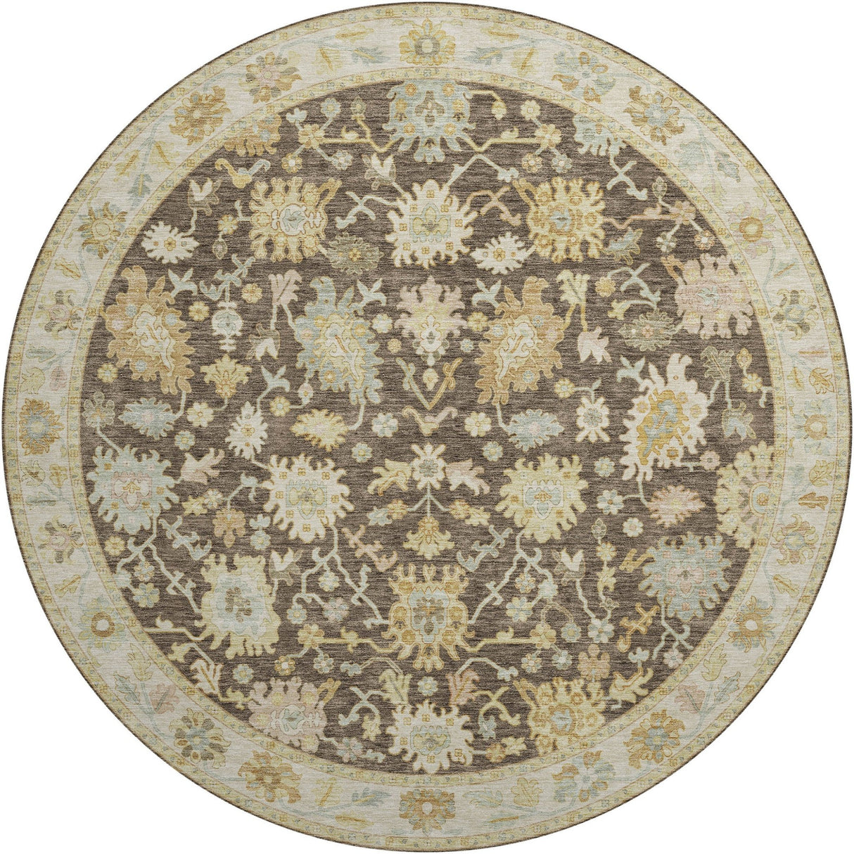 Dalyn Hatay HY2 Chocolate Rug round rug