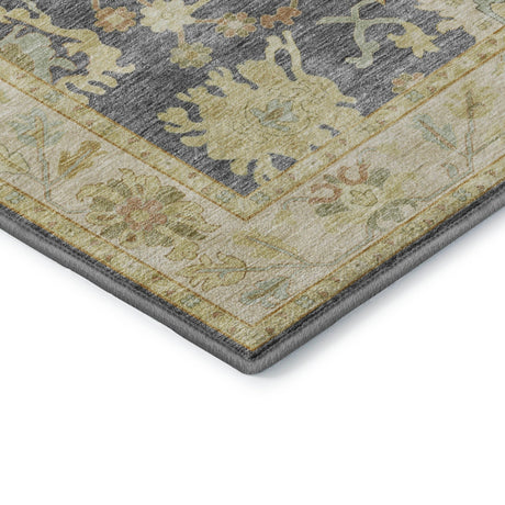 Dalyn Hatay HY2 Gray Rug corner detail