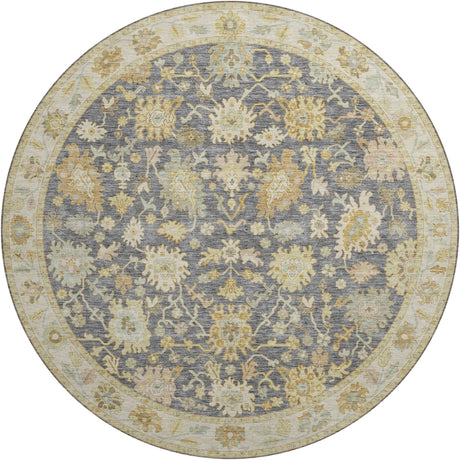 Dalyn Hatay HY2 Gray Rug round rug