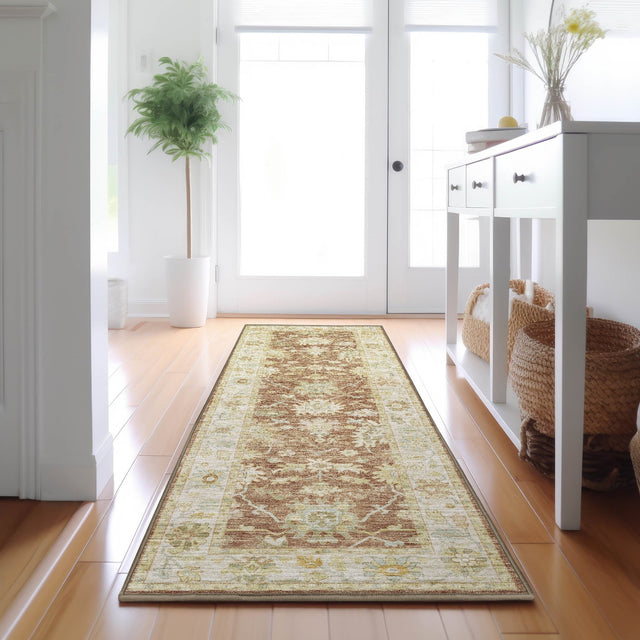 Dalyn Hatay HY2 Paprika Rug shown in a room