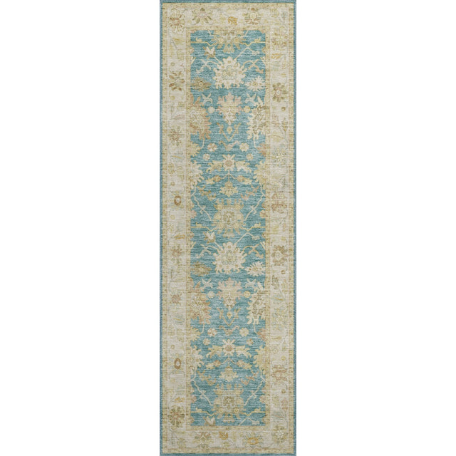 Dalyn Hatay HY2 Teal Rug runner rug