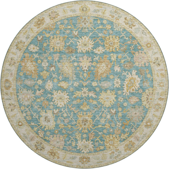 Dalyn Hatay HY2 Teal Rug round rug
