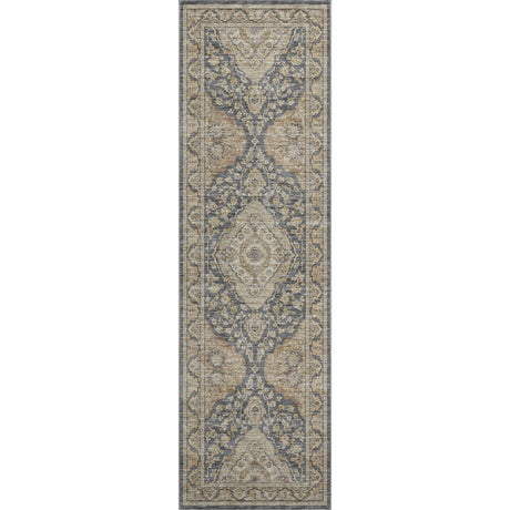 Dalyn Hatay HY3 Charcoal Rug runner rug