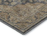 Dalyn Hatay HY3 Charcoal Rug corner detail