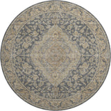 Dalyn Hatay HY3 Charcoal Rug round rug