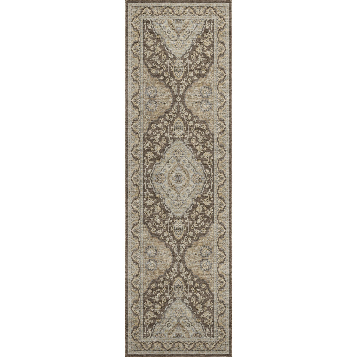 Dalyn Hatay HY3 Chocolate Rug runner rug
