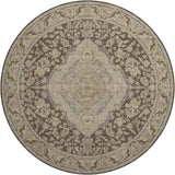 Dalyn Hatay HY3 Chocolate Rug round rug