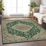 Dalyn Hatay HY3 Emerald Rug shown in a room