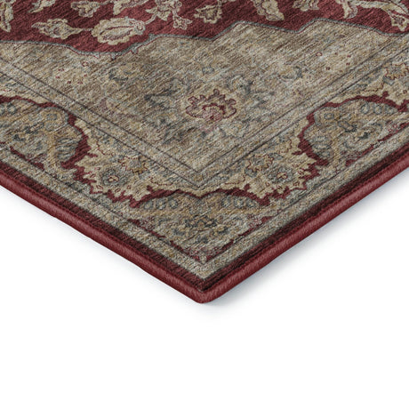 Dalyn Hatay HY3 Garnet Rug corner detail