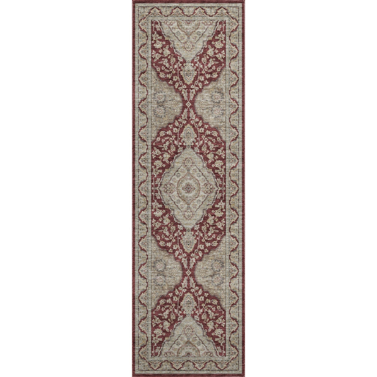 Dalyn Hatay HY3 Garnet Rug runner rug