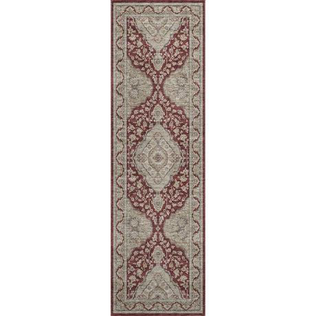 Dalyn Hatay HY3 Garnet Rug runner rug
